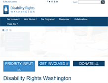Tablet Screenshot of disabilityrightswa.org